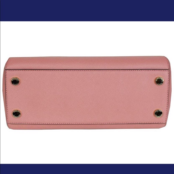👜💕Michael Kors Large Top Zip Satchel Rose Pink - Picture 7 of 8